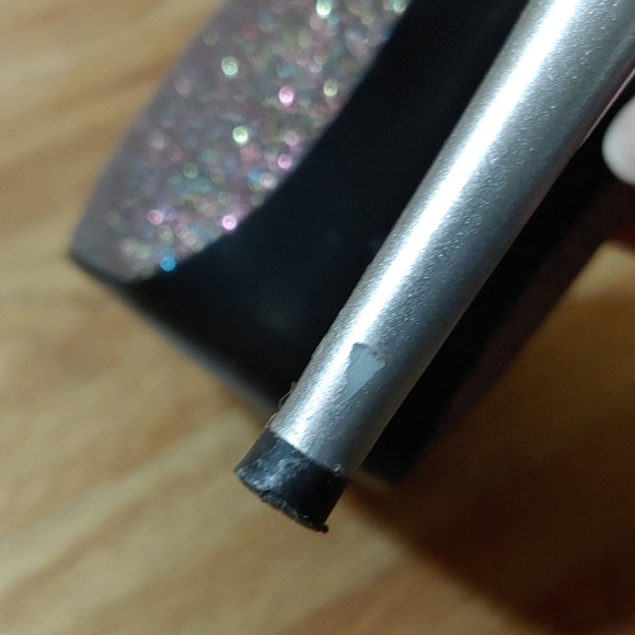 Guess Pink Rainbow Glitter Peep Hole Heels 7M - Picture 12 of 14